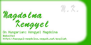 magdolna kengyel business card